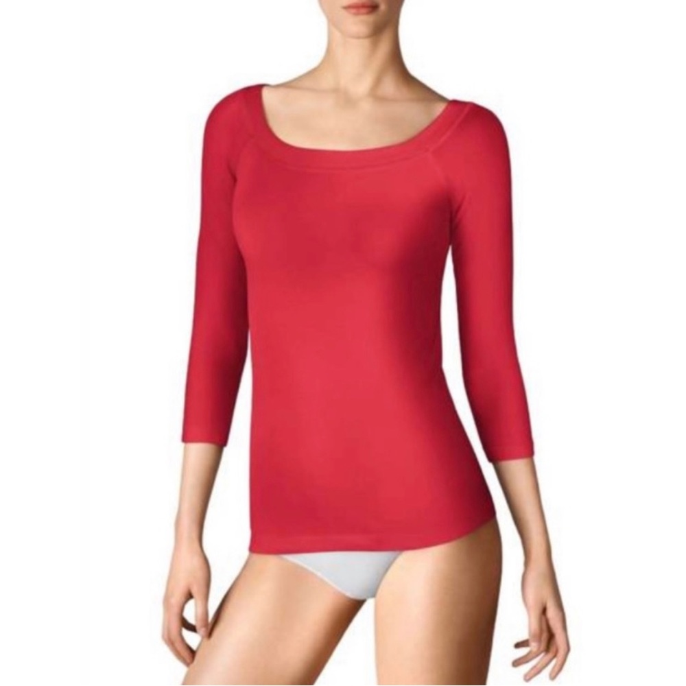 WOLFORD CORDOBA PULLOVER GORGEOUS RED! Size S Small